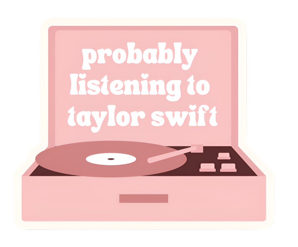 Probably Listening to Taylor Sticker (Taylor Swift) – Talking Animals Books