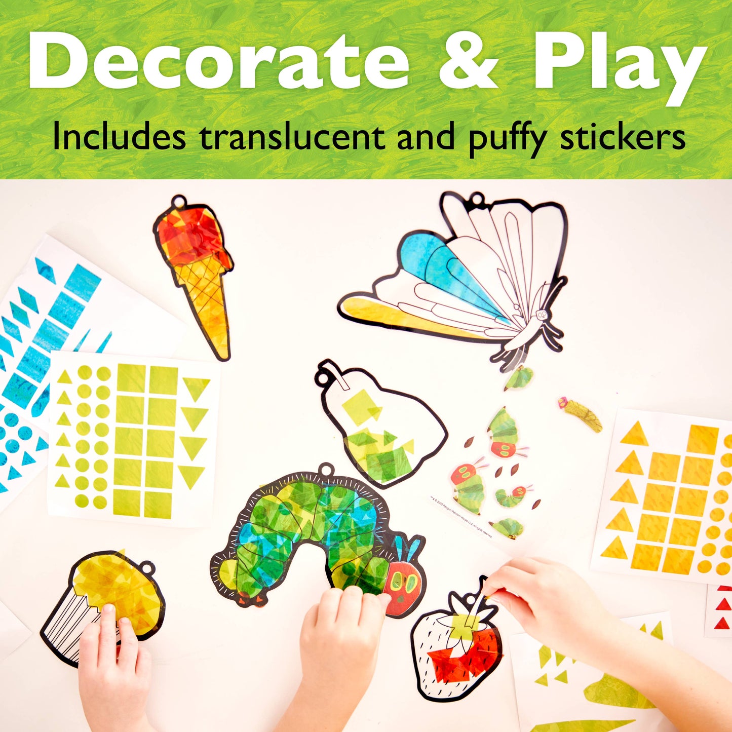 The Very Hungry Caterpillar Sticker Suncatchers Craft Kit