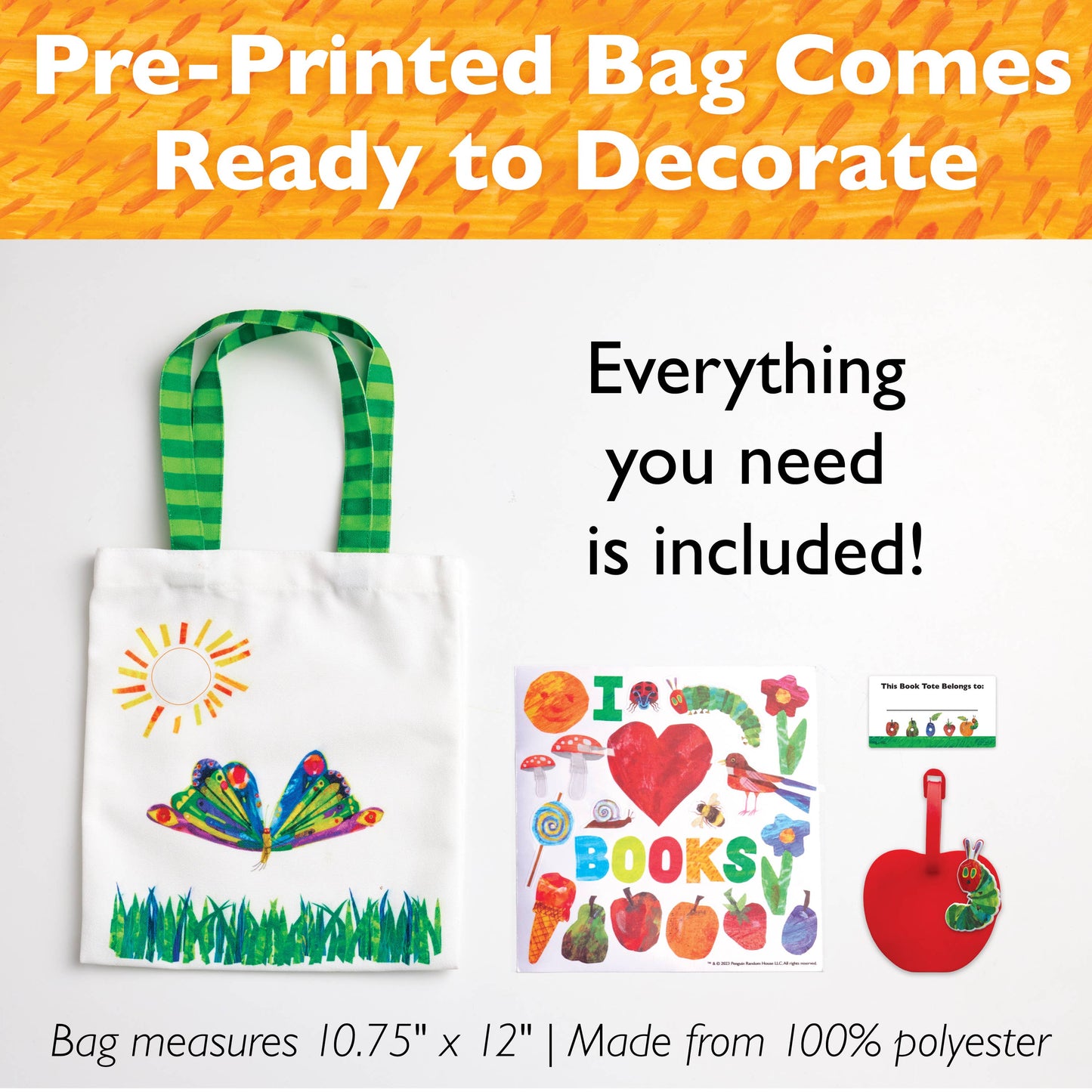 The Very Hungry Caterpillar My Book Tote Craft Kit