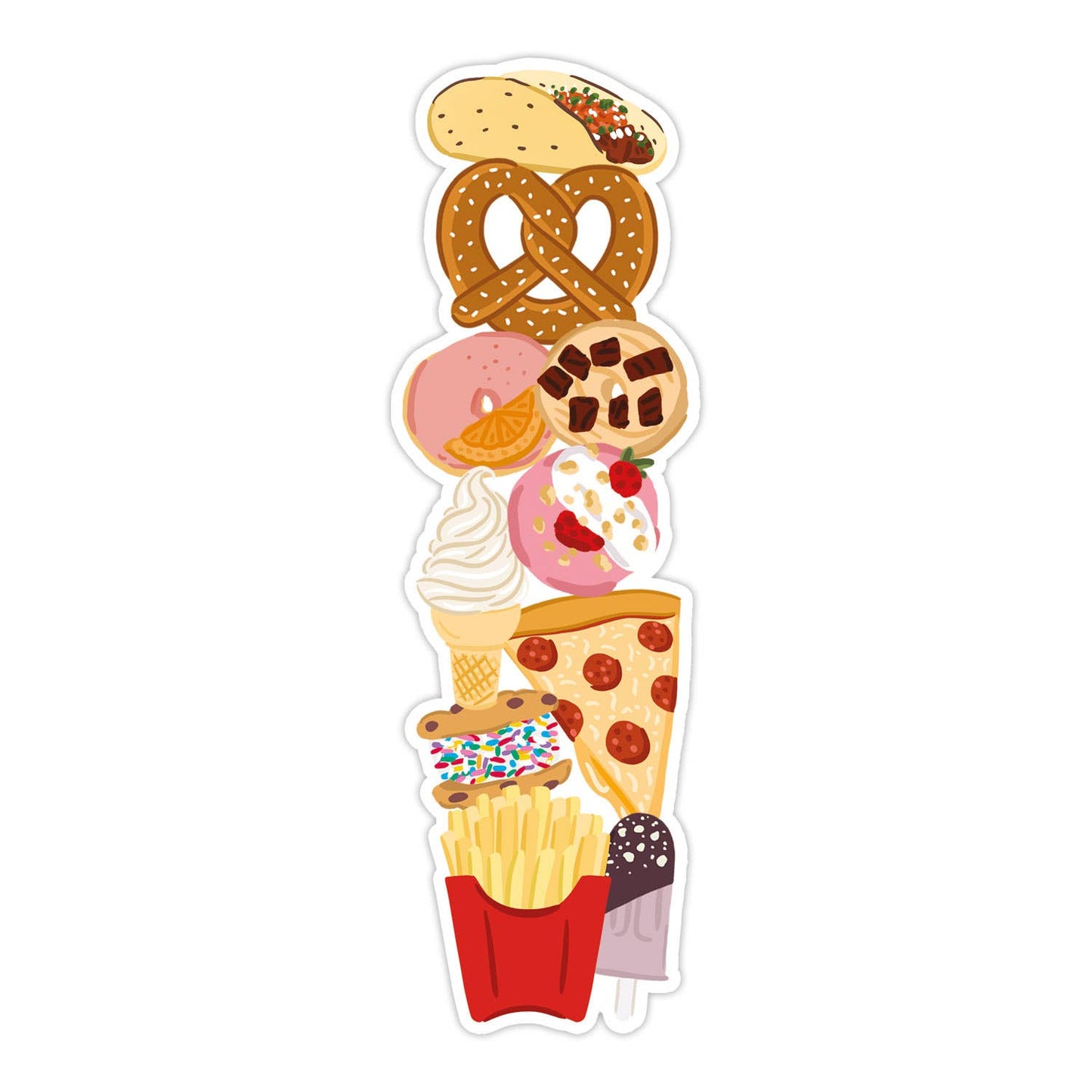 Snacks Die Cut Bookmark