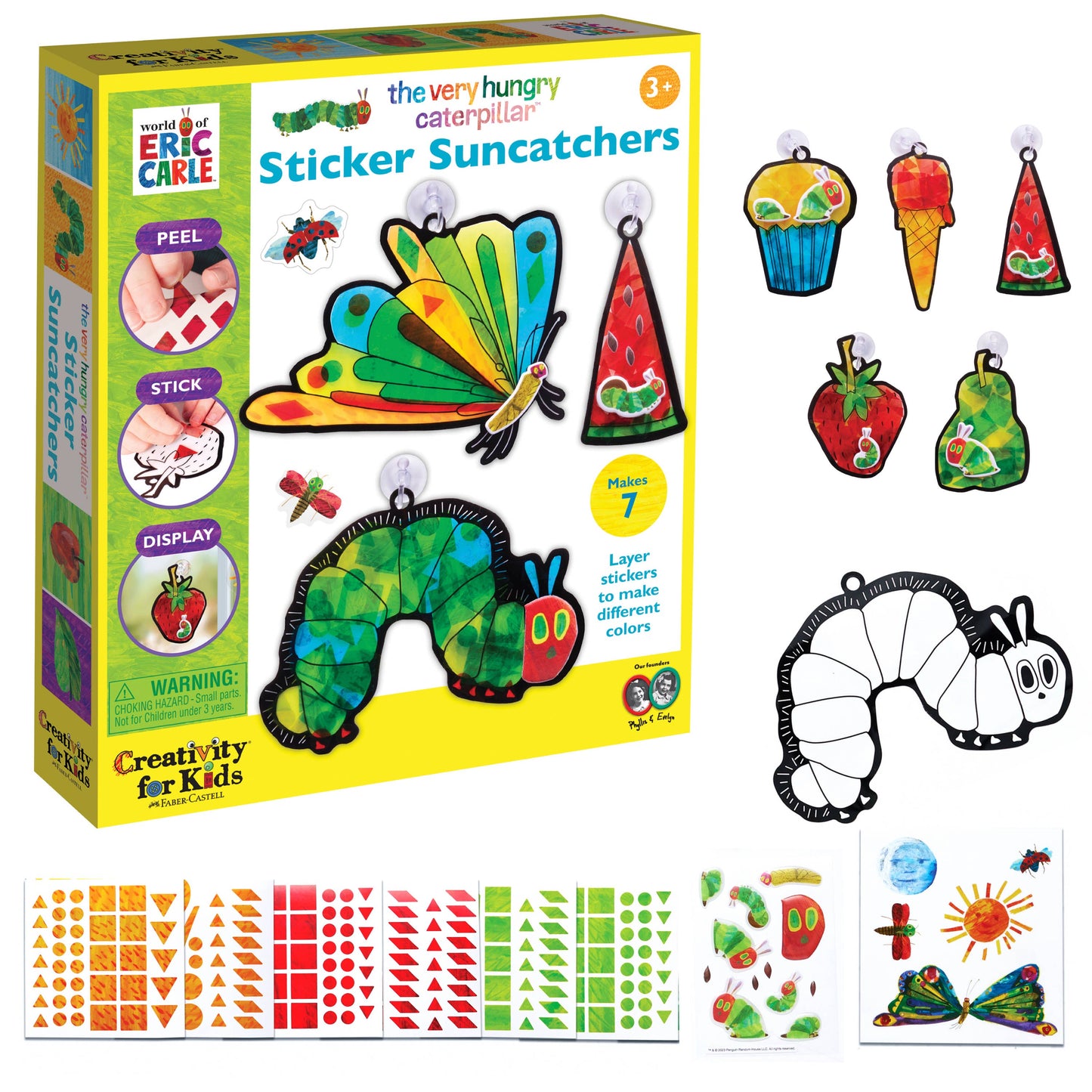 The Very Hungry Caterpillar Sticker Suncatchers Craft Kit