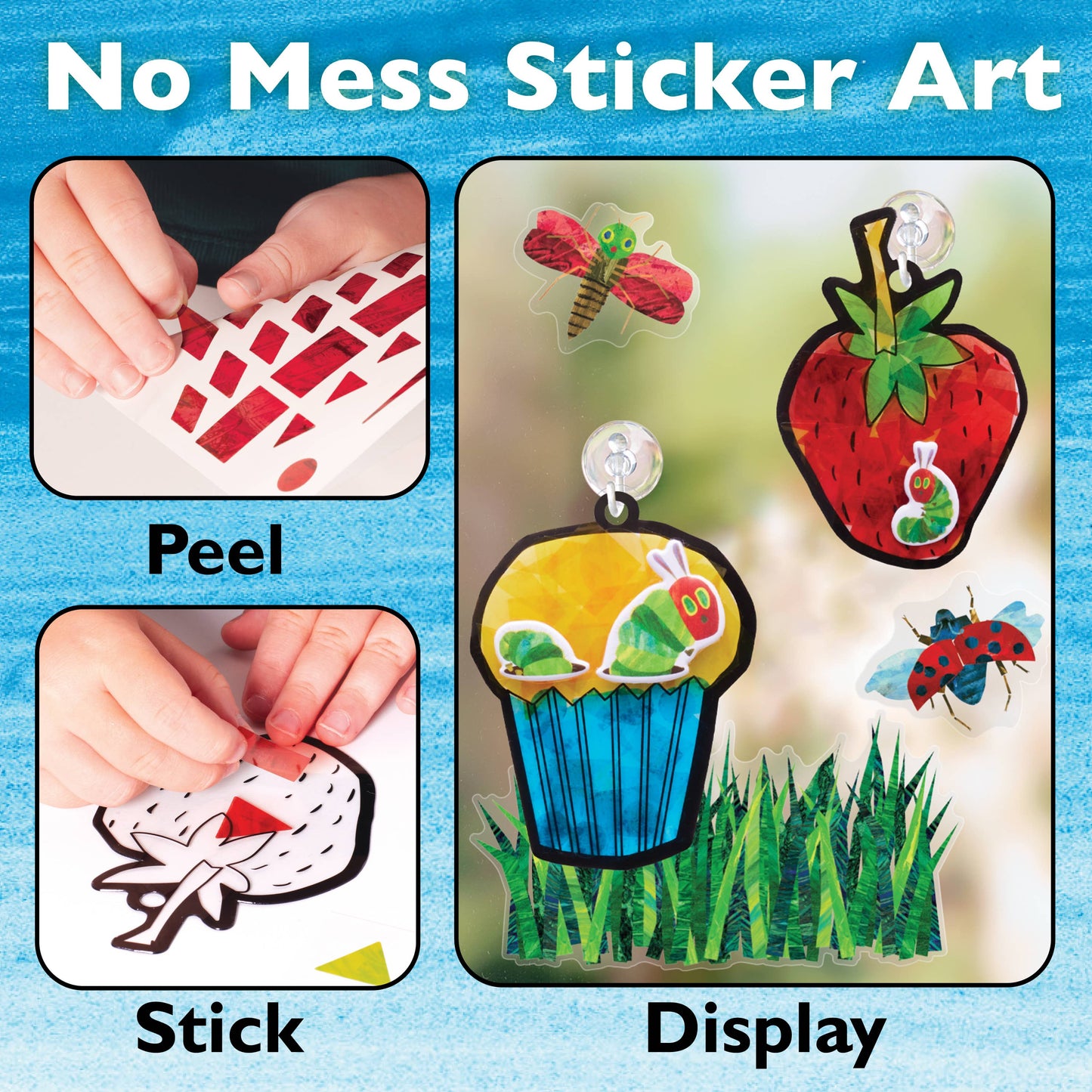 The Very Hungry Caterpillar Sticker Suncatchers Craft Kit