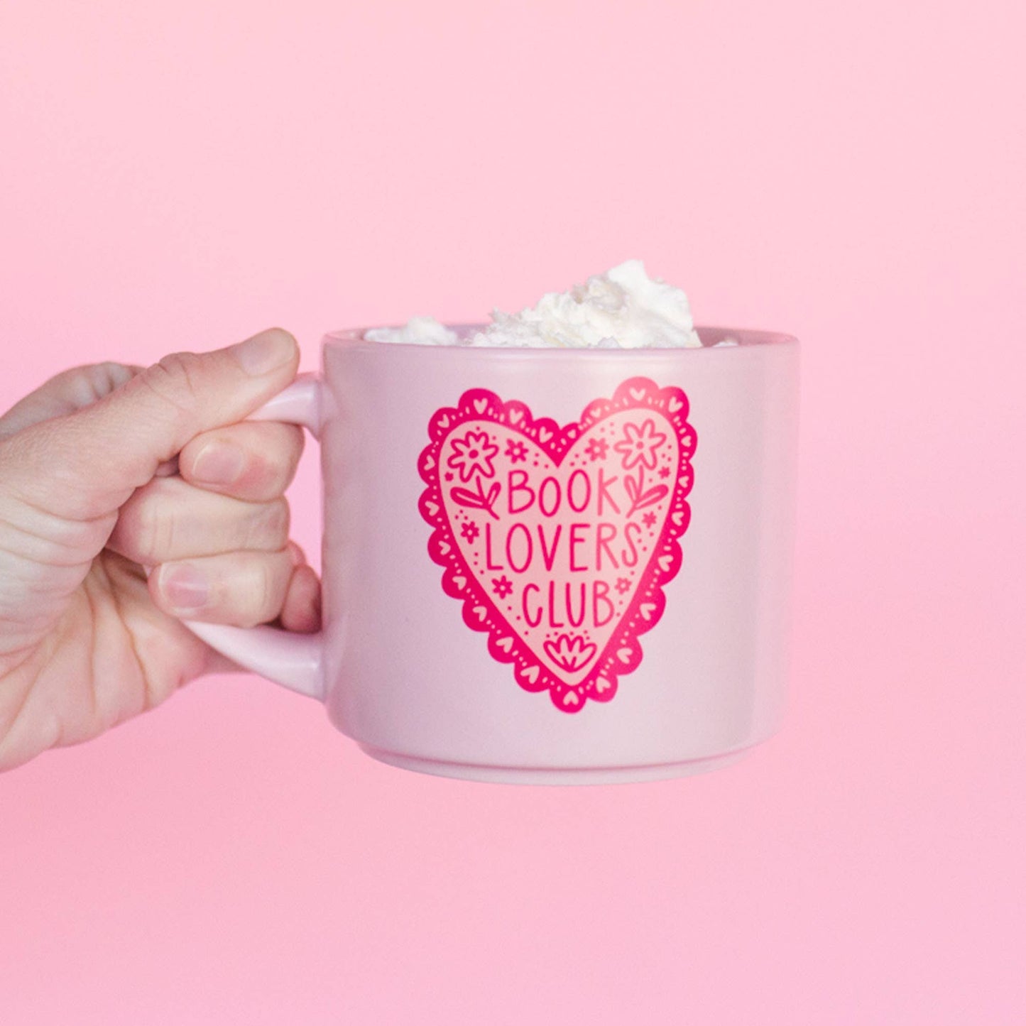 Mug - Book Lovers Club Ceramic - Pink