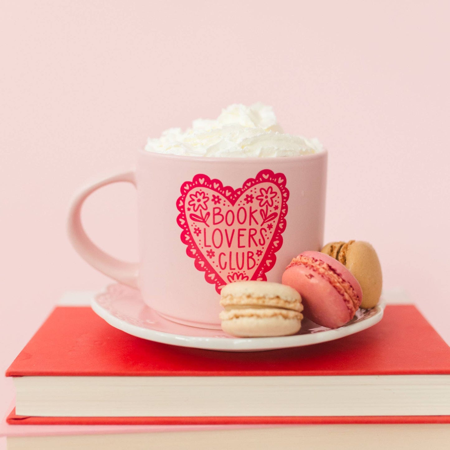 Mug - Book Lovers Club Ceramic - Pink