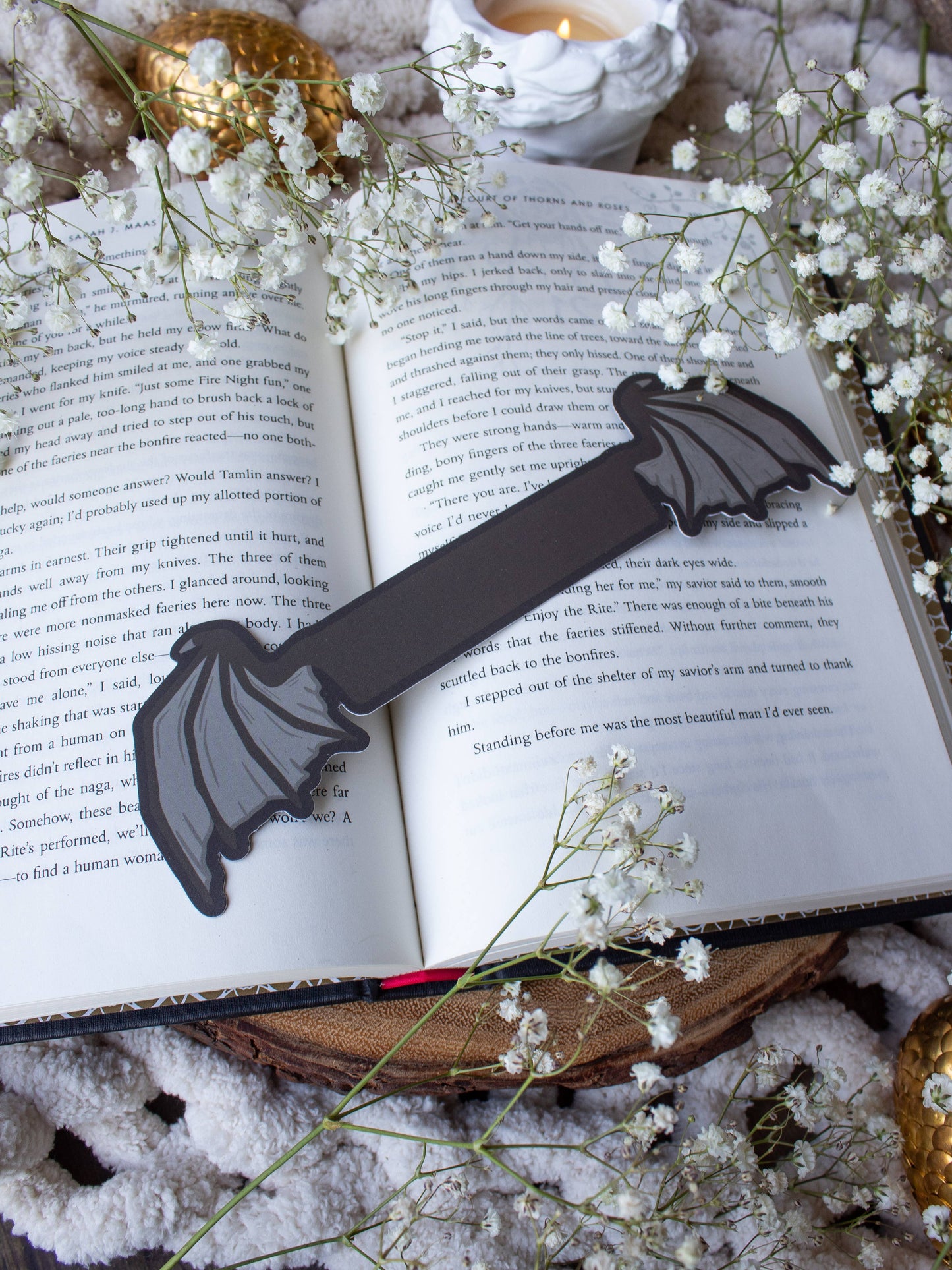 3D Bat Wings Bookmark