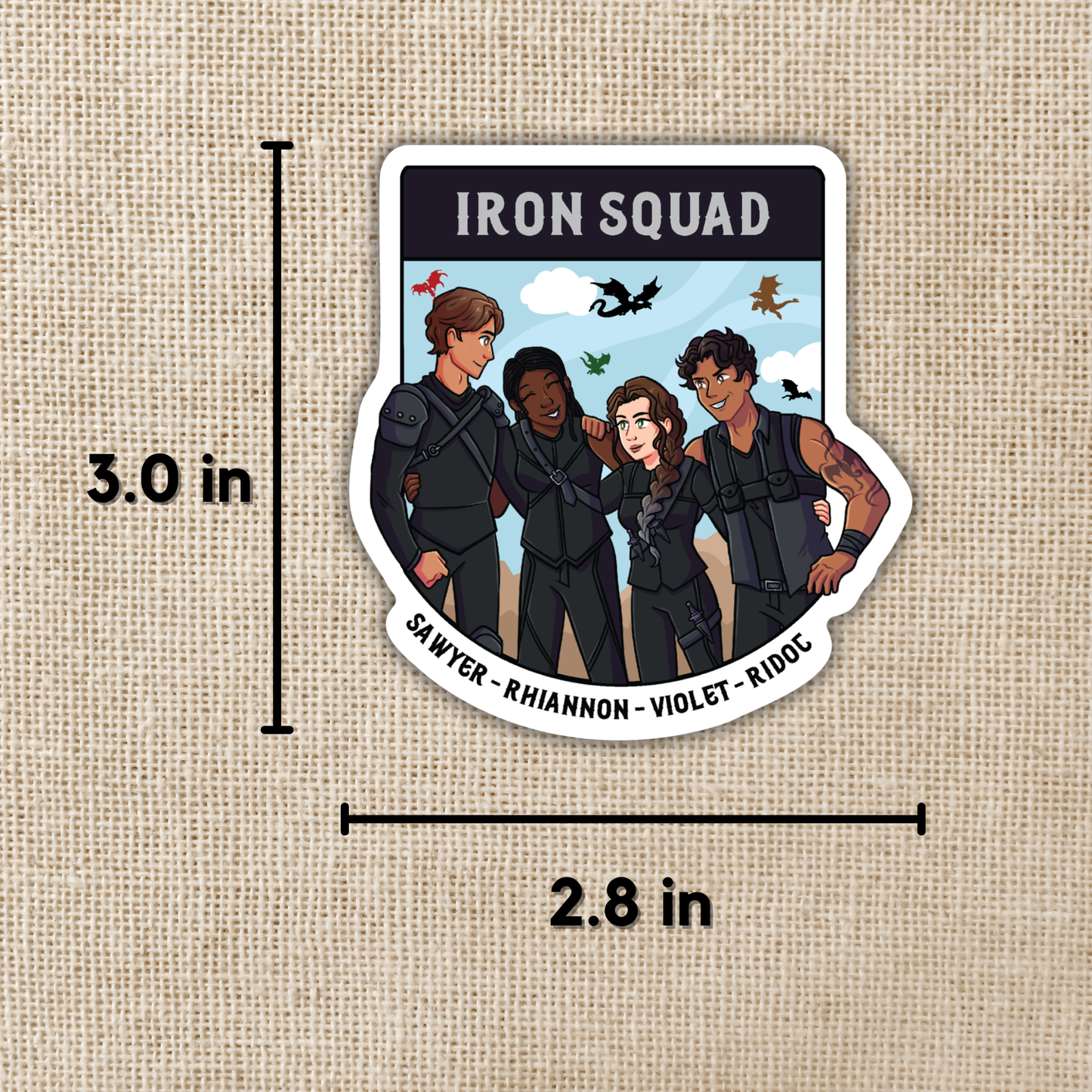 Fourth Wing - Iron Squad Sticker