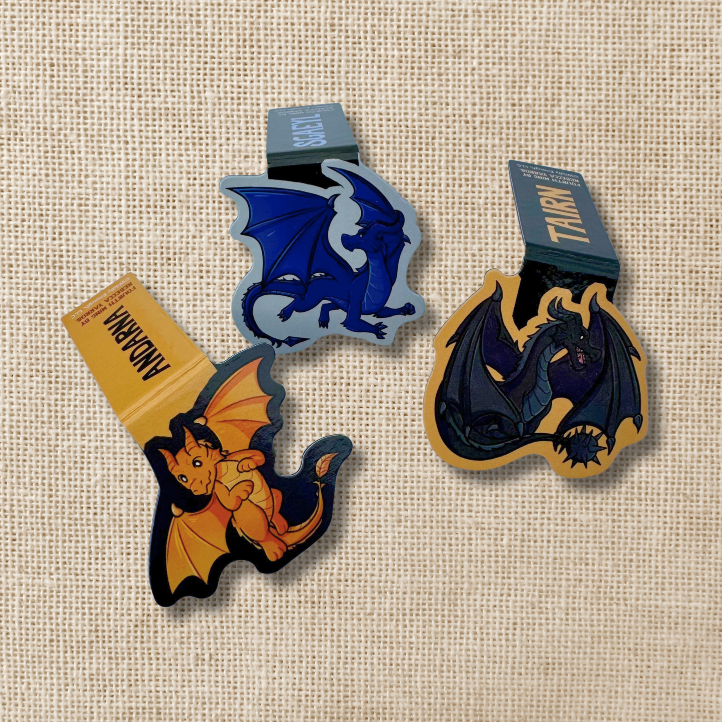 Magnetic Bookmark Set - Fourth Wing Dragons