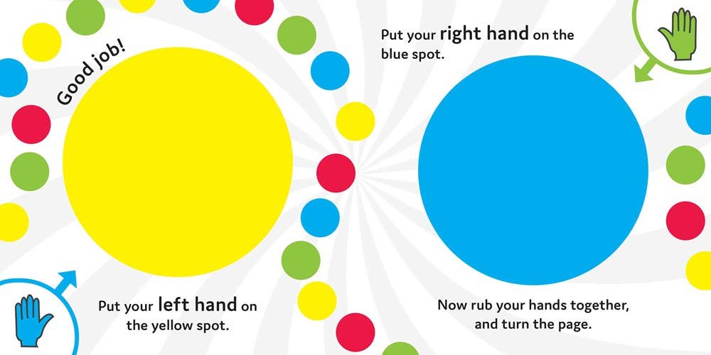 Hasbro Twister: Right Hand Here (Board Book)