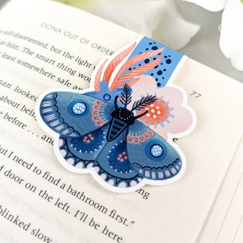 Magnetic Bookmark - Spring Moth