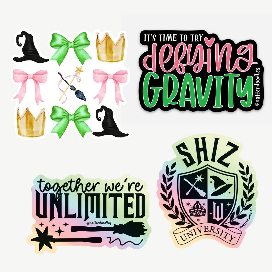 Defying Gravity Wicked Elphaba Movie Musical Vinyl Sticker