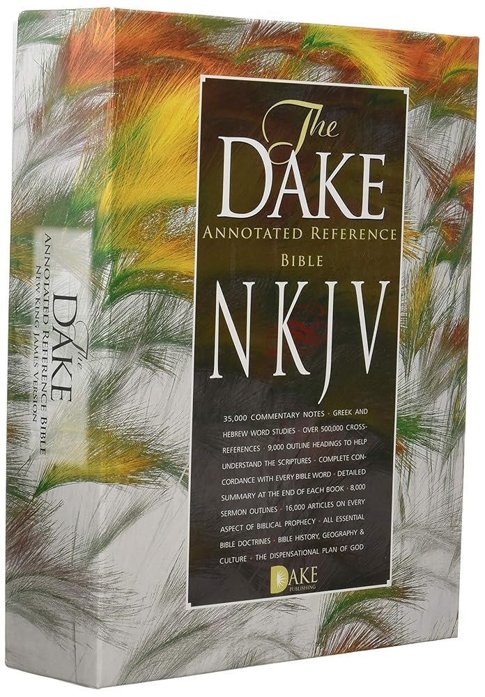 Dake NKJV Black Bonded Leather, Medium Print cover image