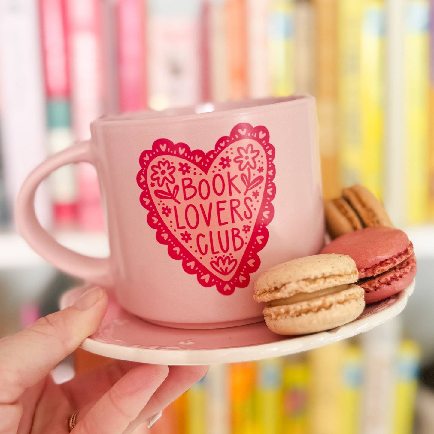 Mug - Book Lovers Club Ceramic - Pink