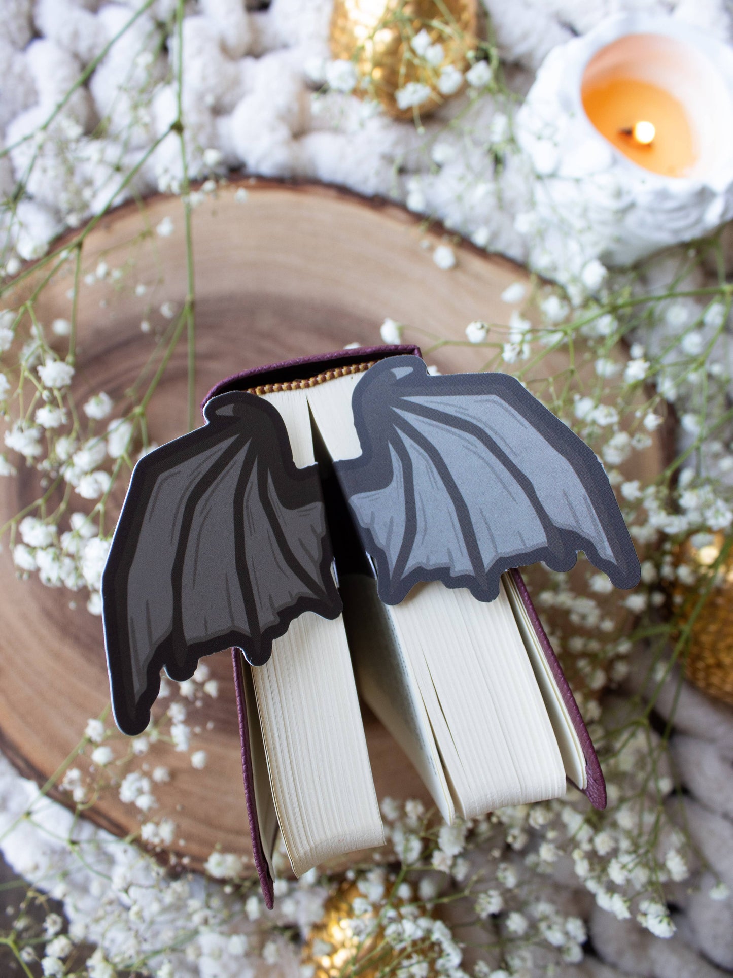 3D Bat Wings Bookmark