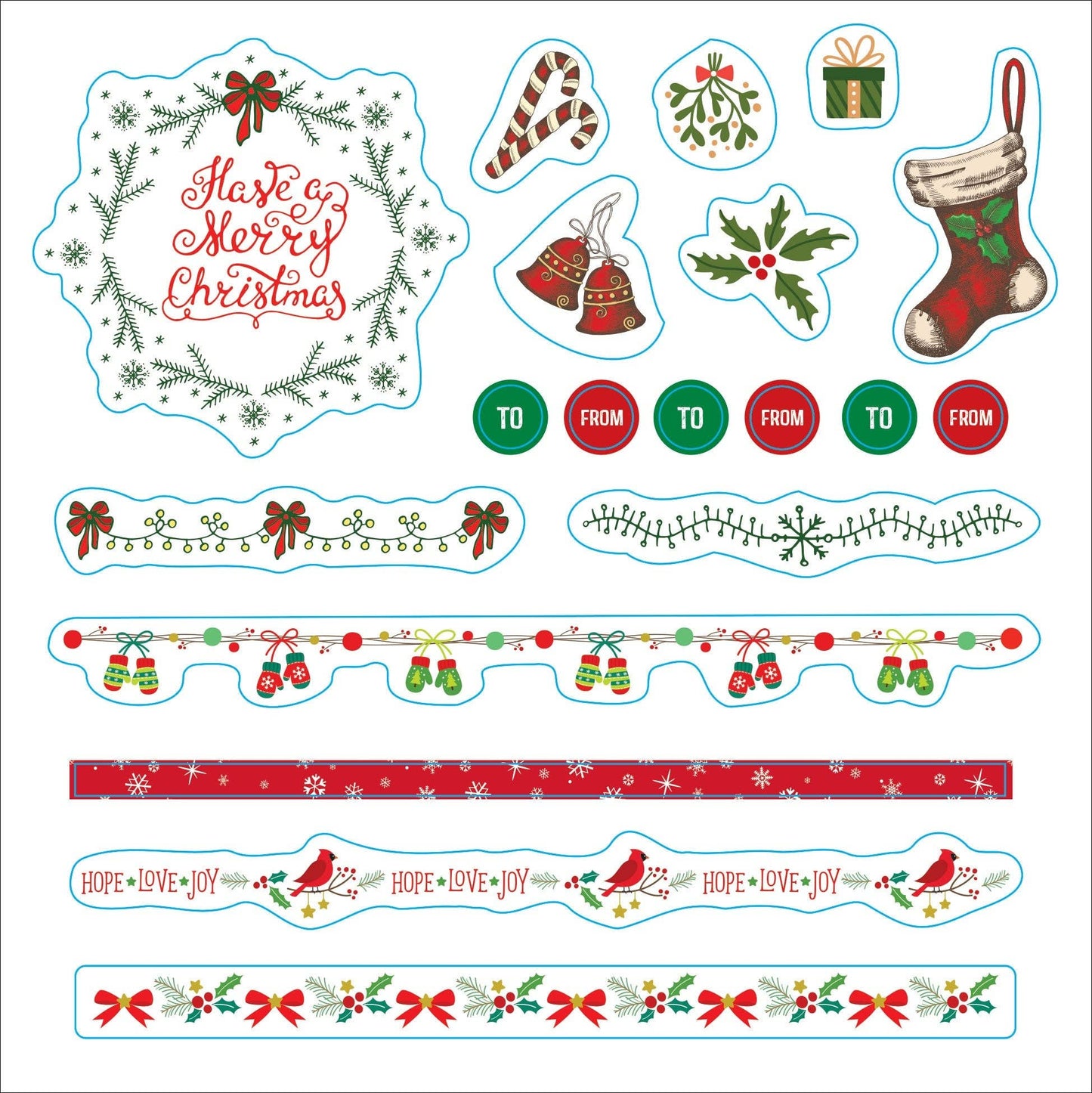 Sticker Book - Merry & Bright Christmas!