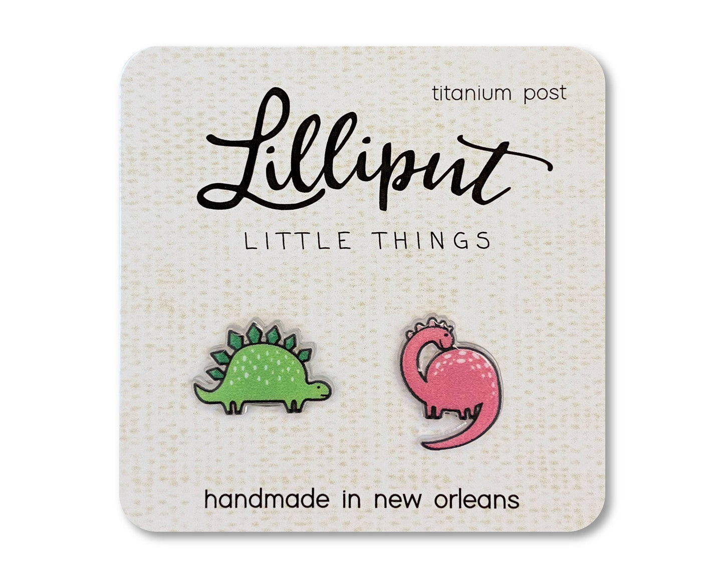 Earrings - Lilliput Dinosaur