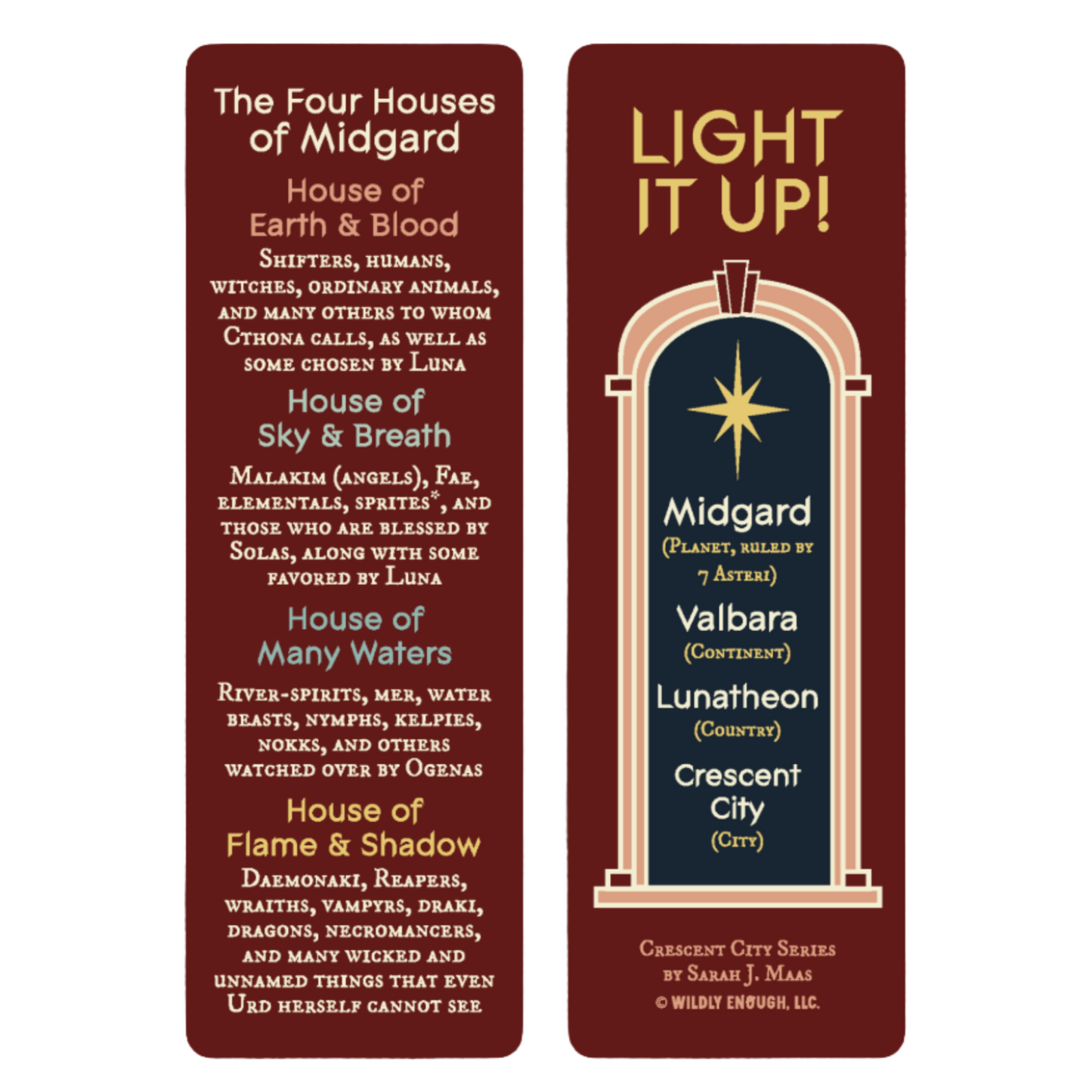 SJM - Houses of Midgard Bookmark | Crescent City