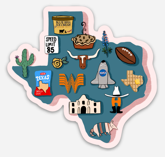 Texas Favorites Sticker