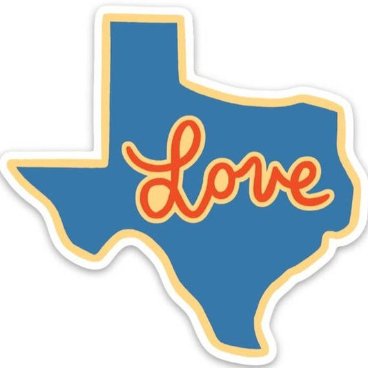 Texas Love Die Cut Sticker