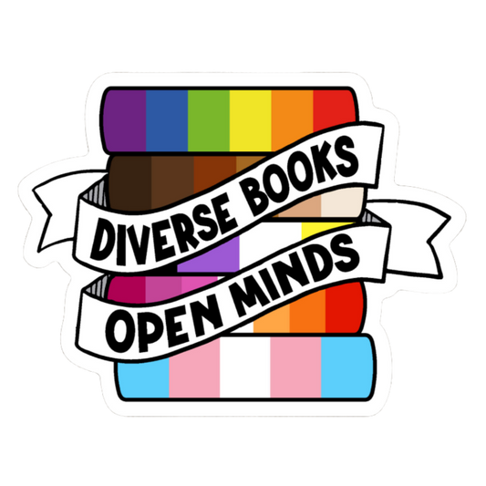 Diverse Books Open Minds Sticker
